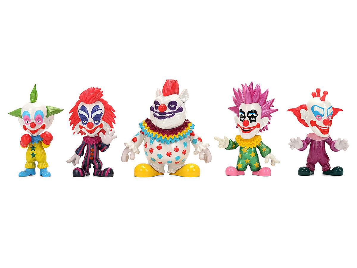 Set of 5 Diecast Figures "Killer Klowns from Outer Space" (1988) Movie "Metalfigs" Series Diecast Models by Jada LuxuryLifeWay Online Store