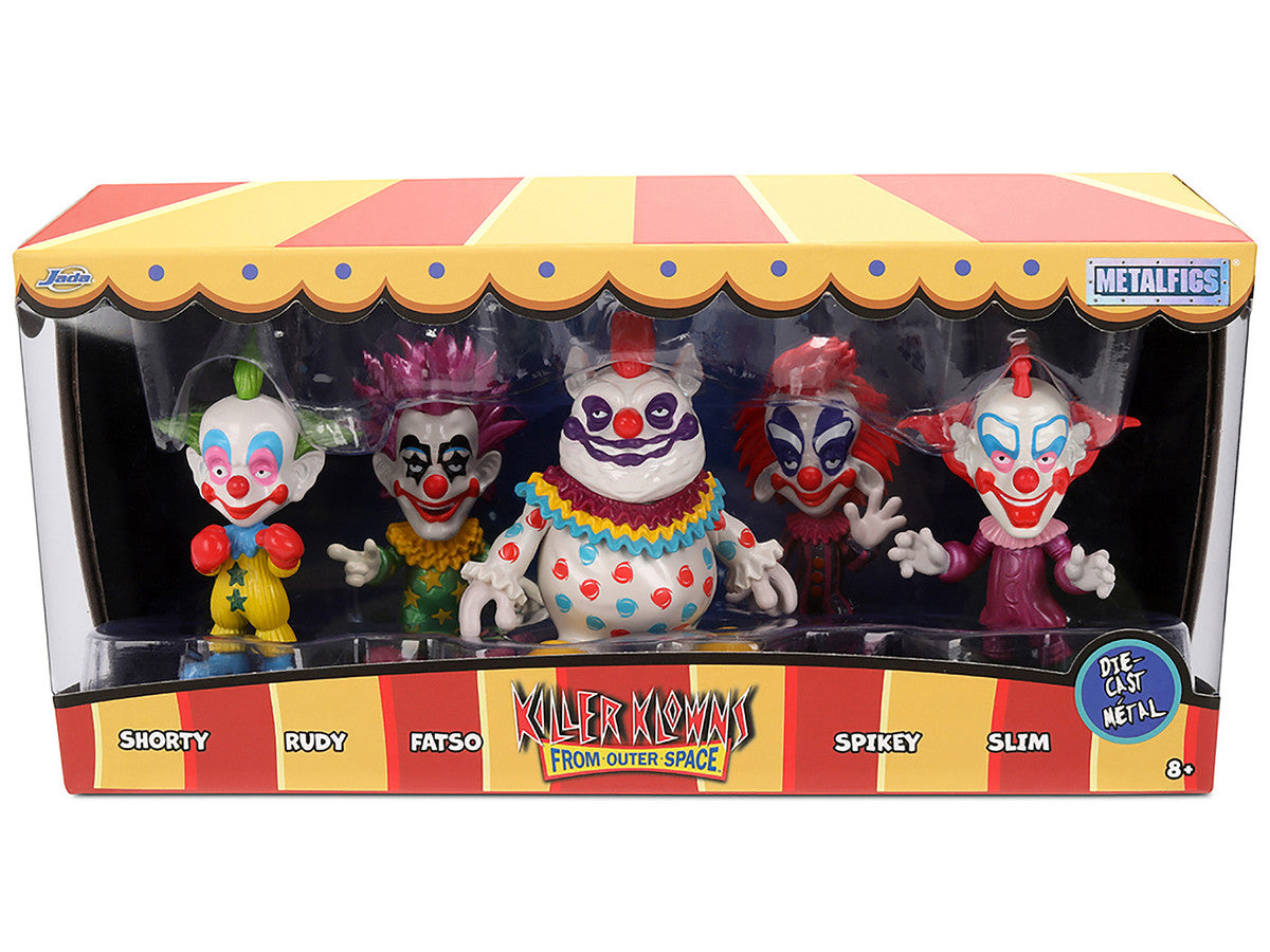 Set of 5 Diecast Figures "Killer Klowns from Outer Space" (1988) Movie "Metalfigs" Series Diecast Models by Jada LuxuryLifeWay Online Store