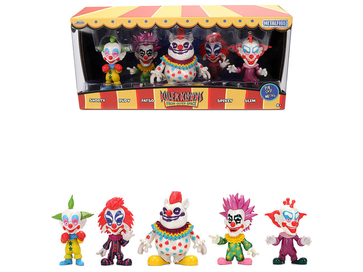 Set of 5 Diecast Figures "Killer Klowns from Outer Space" (1988) Movie "Metalfigs" Series Diecast Models by Jada LuxuryLifeWay Online Store