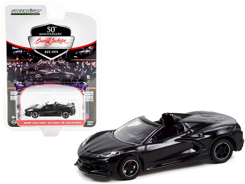 2020 Chevrolet Corvette C8 Stingray Convertible Black (Lot #3003) Barrett Jackson "Scottsdale Edition" Series 8 1/64 Diecast Model Car by Greenlight LuxuryLifeWay Online Store