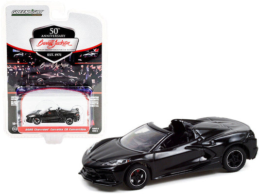 2020 Chevrolet Corvette C8 Stingray Convertible Black (Lot #3003) Barrett Jackson "Scottsdale Edition" Series 8 1/64 Diecast Model Car by Greenlight LuxuryLifeWay Online Store