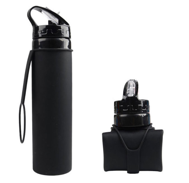 Silicone Sports Water Bottle for Outdoor Activities LadyShow.Store