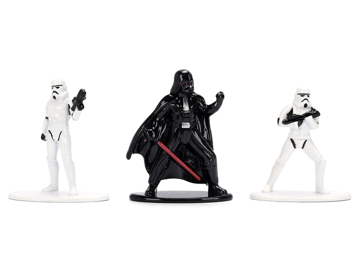 Set of 3 Diecast Figures "Star Wars" Movie Franchise "Nano Metalfigs" Series Diecast Models by Jada LuxuryLifeWay Online Store