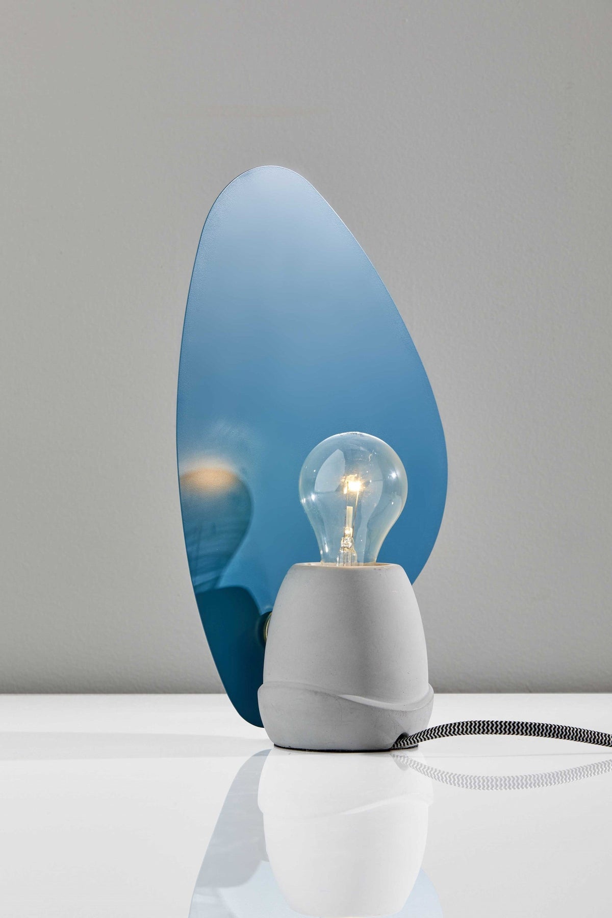 Turquoise Fin Concrete Table Lamp LuxuryLifeWay Online Store