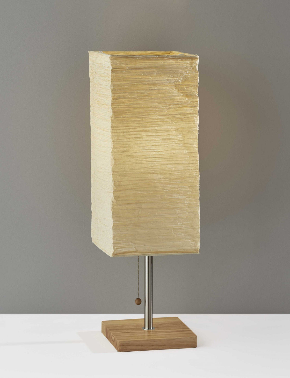 Wildside Paper Shade With Natural Wood Table Lamp LuxuryLifeWay Online Store