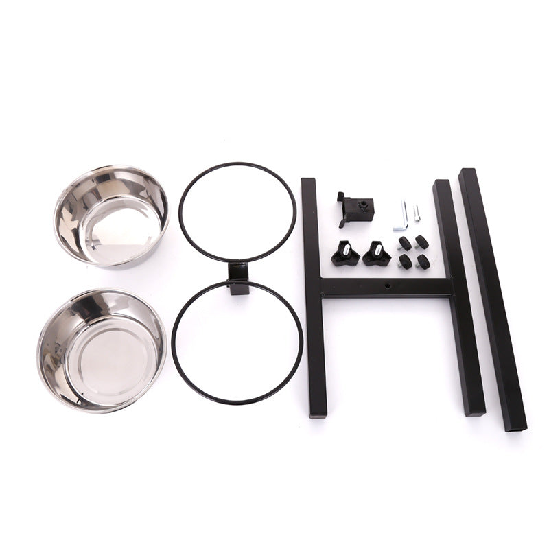 Stainless steel liftable dog bowl Pets Fashion