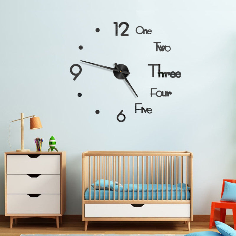 Creative wall clock PearlNestDecor.com