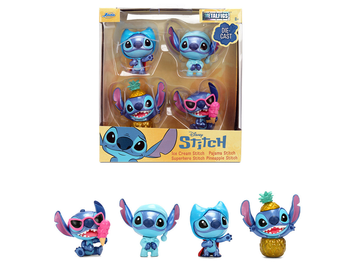 Set of 4 Diecast Figures "Disney's Stitch" Wave #3 "Metalfigs" Series Diecast Models by Jada LuxuryLifeWay Online Store