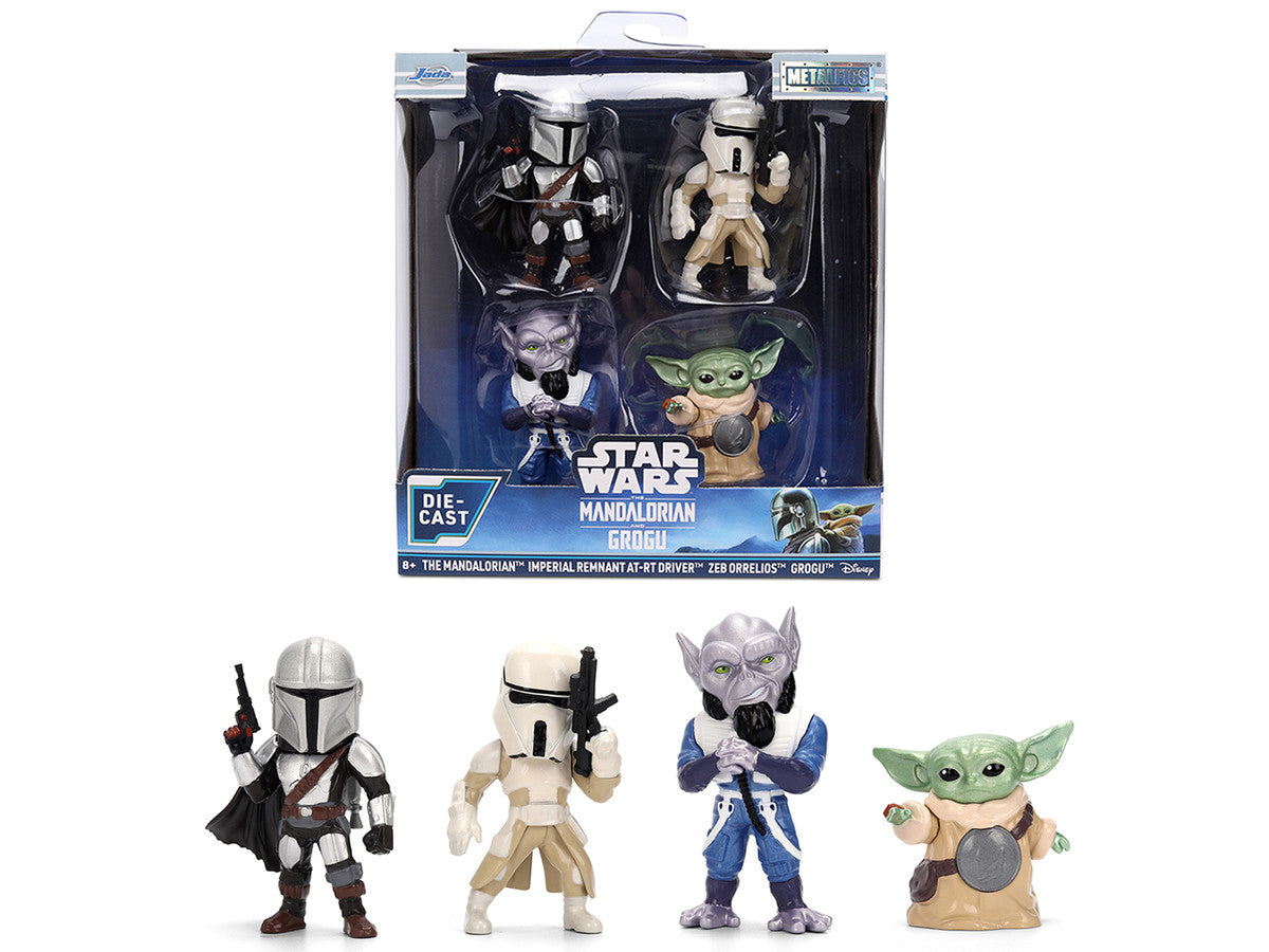 Set of 4 Diecast Figures "Star Wars: The Mandalorian & Grogu" (2026) Movie "Metalfigs" Series Diecast Models by Jada LuxuryLifeWay Online Store