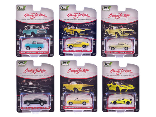 "Barrett-Jackson" Series 15 Set of 6 Cars 1/64 Diecast Model Cars by Greenlight LuxuryLifeWay Online Store