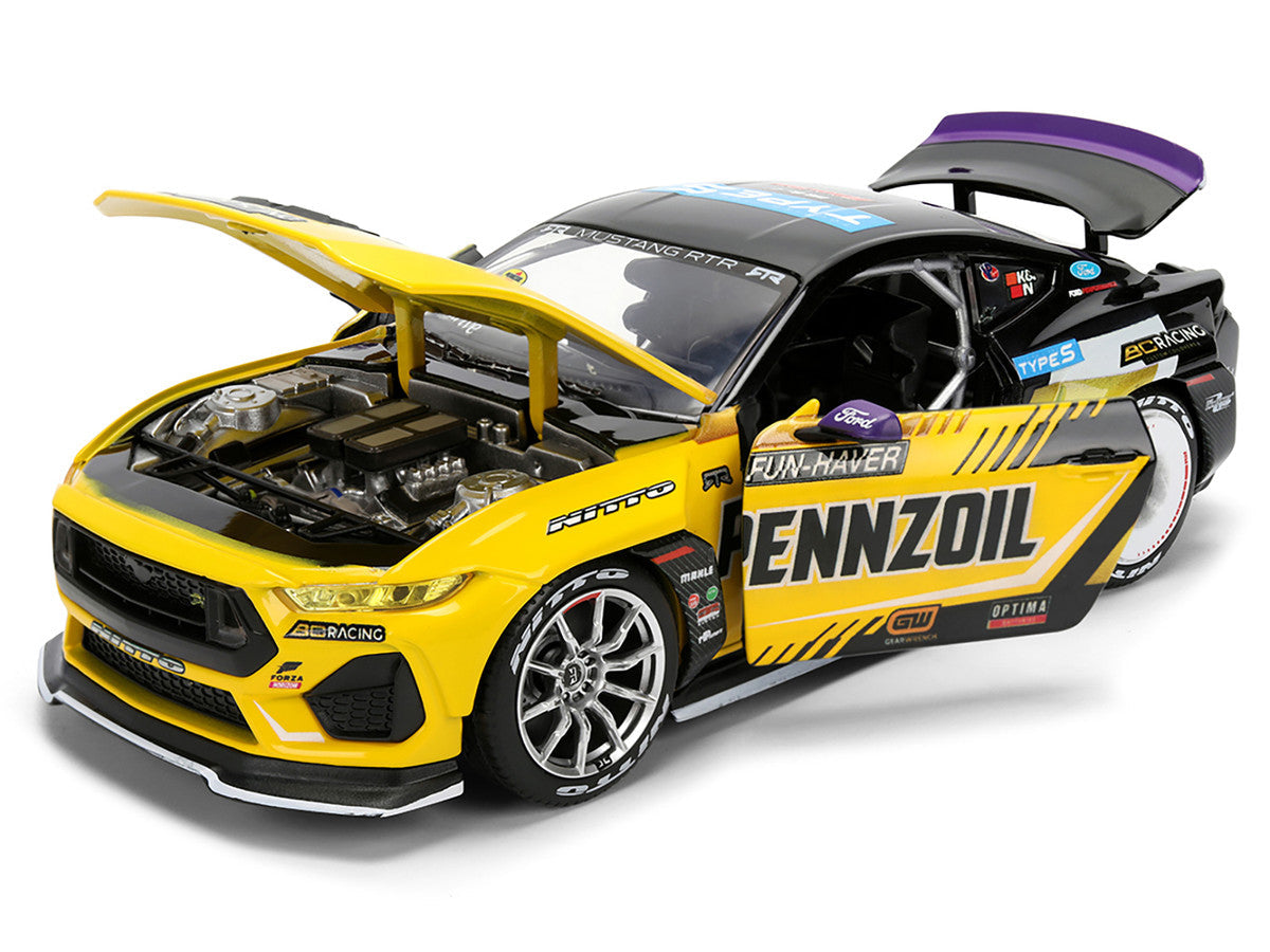 Ford Mustang RTR #88 Chelsea Denofa "Pennzoil" "Formula Drift PRO Championship" (2025) with Lights "RTR Vehicles" Series 1/24 Diecast Model Car by Jada LuxuryLifeWay Online Store