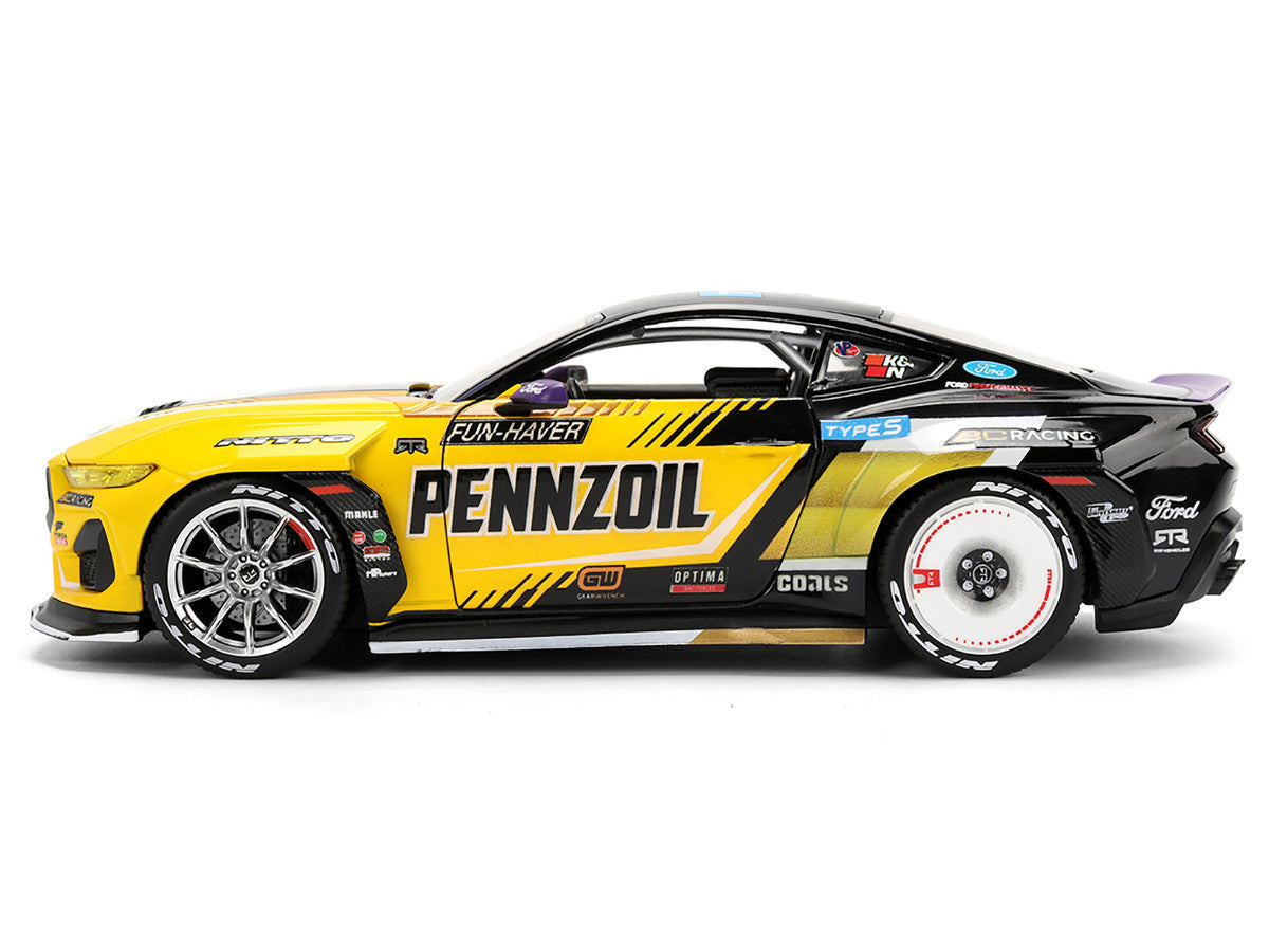 Ford Mustang RTR #88 Chelsea Denofa "Pennzoil" "Formula Drift PRO Championship" (2025) with Lights "RTR Vehicles" Series 1/24 Diecast Model Car by Jada LuxuryLifeWay Online Store