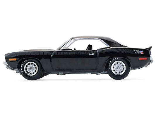 1970 Plymouth 'Cuda AAR Black with Gray Stripes "Barrett-Jackson" Series 16 1/64 Diecast Model Car by Greenlight LuxuryLifeWay Online Store