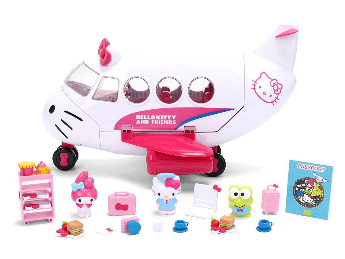 "Hello Kitty and Friends" Airplane Set with 3 Figures Model by Jada LuxuryLifeWay Online Store