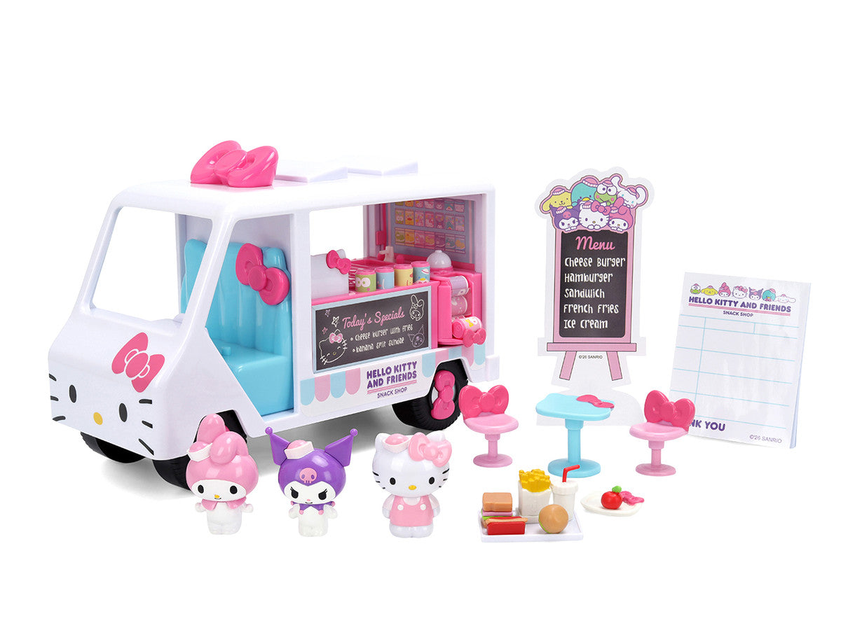 "Hello Kitty and Friends" Food Truck Set with 3 Figures Model by Jada LuxuryLifeWay Online Store