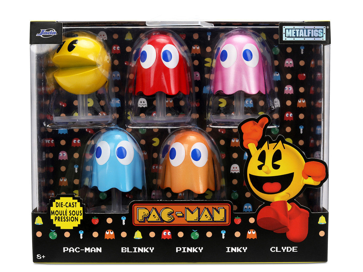 Set of 5 Diecast Figures "Pac-Man" (1980) Video Game "Metalfigs" Series Diecast Models by Jada LuxuryLifeWay Online Store