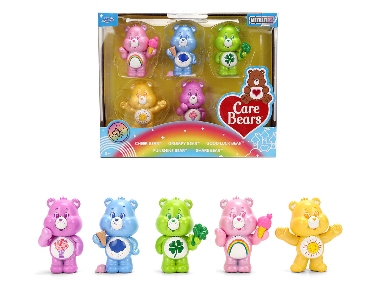 Set of 5 Diecast Figures "Care Bears" "Metalfigs" Series Diecast Models by Jada LuxuryLifeWay Online Store