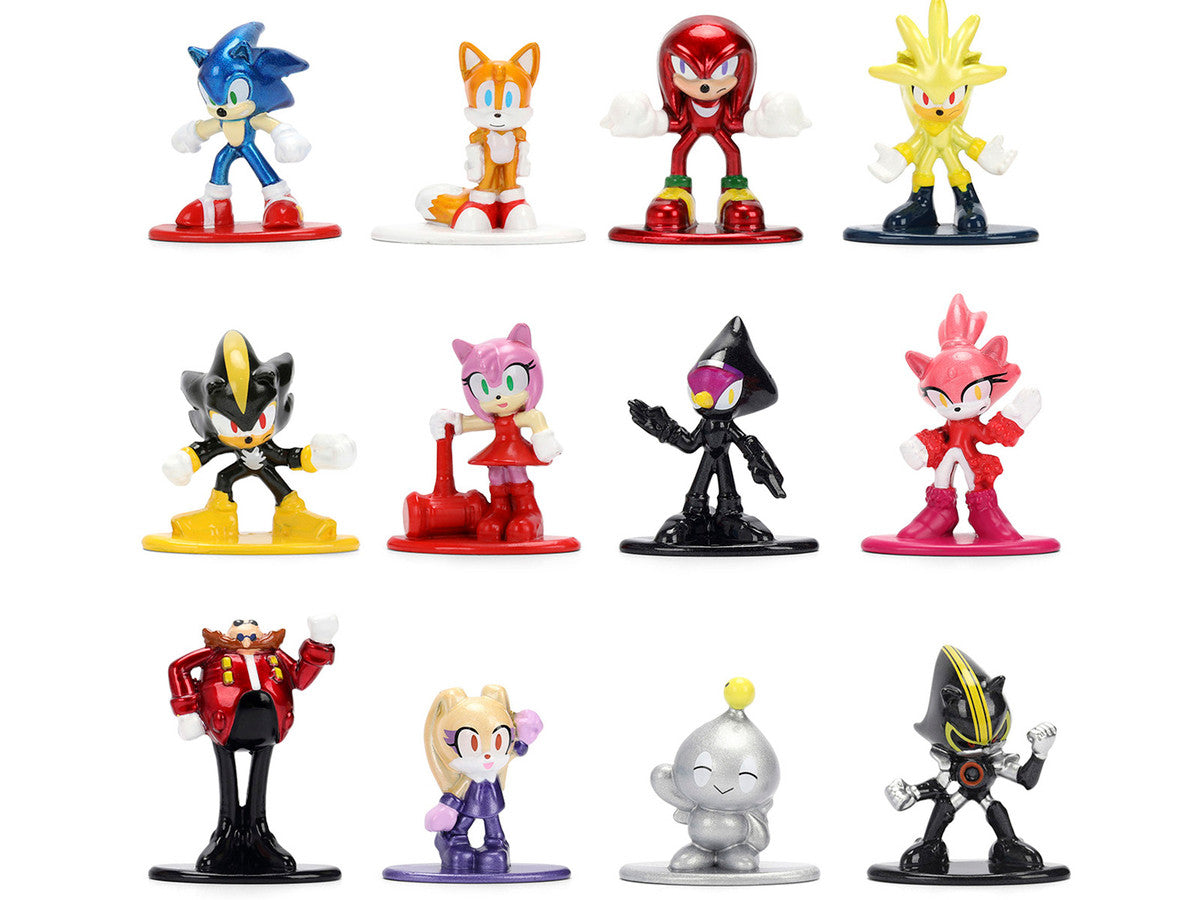 Set of 12 Diecast Figures "Sonic The Hedgehog" Video Games "Nano Metalfigs" Series Diecast Models by Jada LuxuryLifeWay Online Store