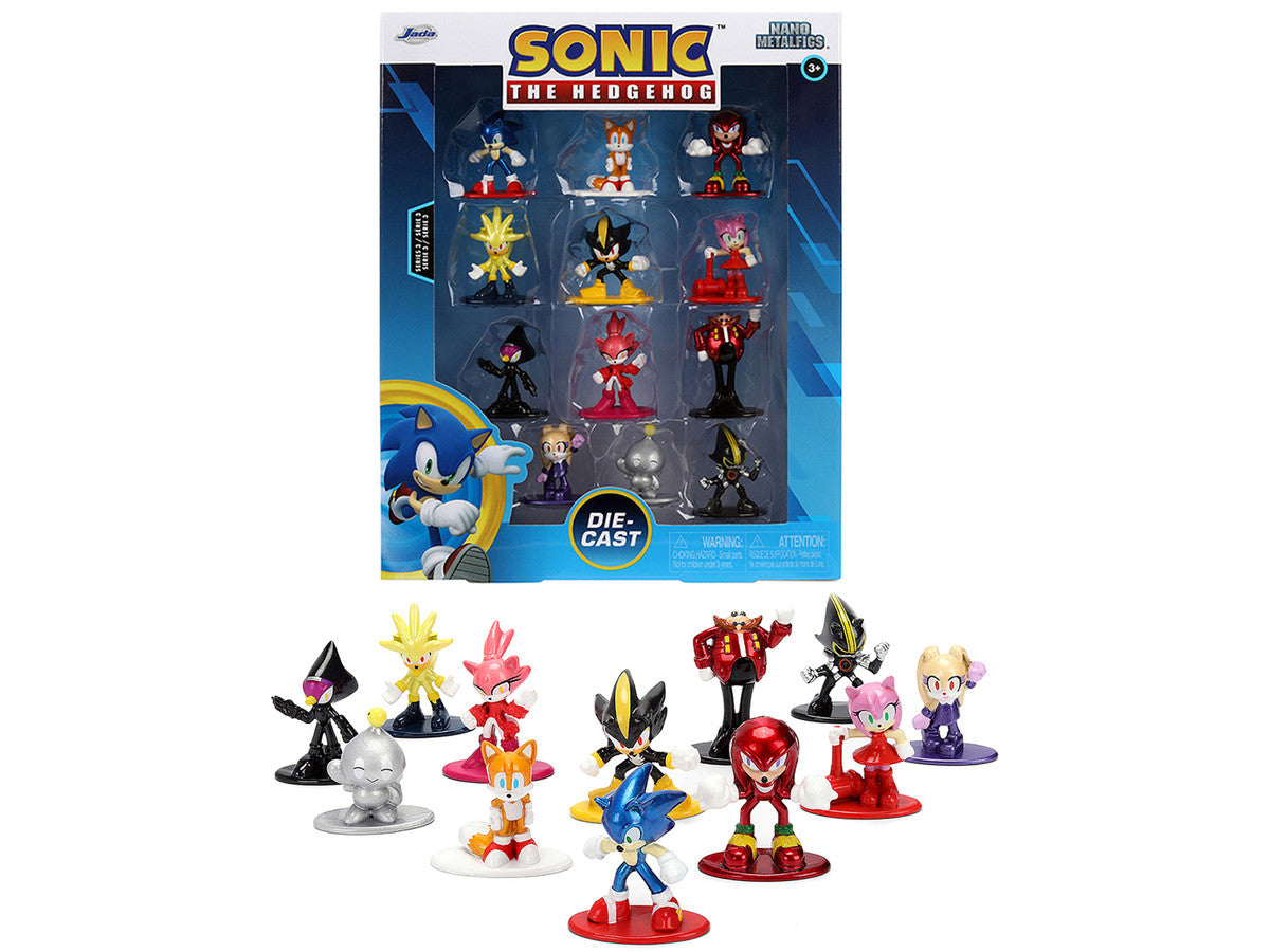 Set of 12 Diecast Figures "Sonic The Hedgehog" Video Games "Nano Metalfigs" Series Diecast Models by Jada LuxuryLifeWay Online Store