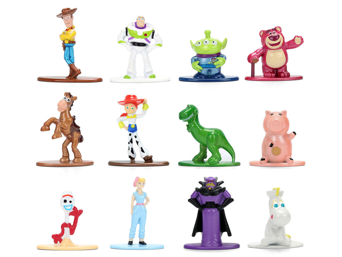 Set of 12 Diecast Figures "Toy Story" Movie Franchise "Nano Metalfigs" Series Diecast Models by Jada LuxuryLifeWay Online Store