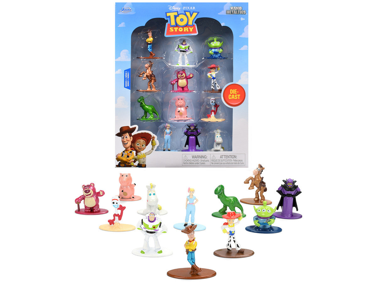 Set of 12 Diecast Figures "Toy Story" Movie Franchise "Nano Metalfigs" Series Diecast Models by Jada LuxuryLifeWay Online Store