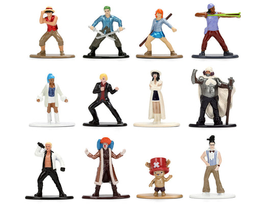 Set of 12 Diecast Figures "One Piece" (2023-Current) TV Series "Metalfigs" Series Diecast Models by Jada LuxuryLifeWay Online Store