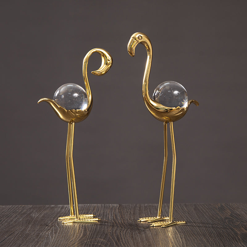 Flamingo Crystal Ball Light Luxury Home Decoration LuxuryLifeWay Online Store