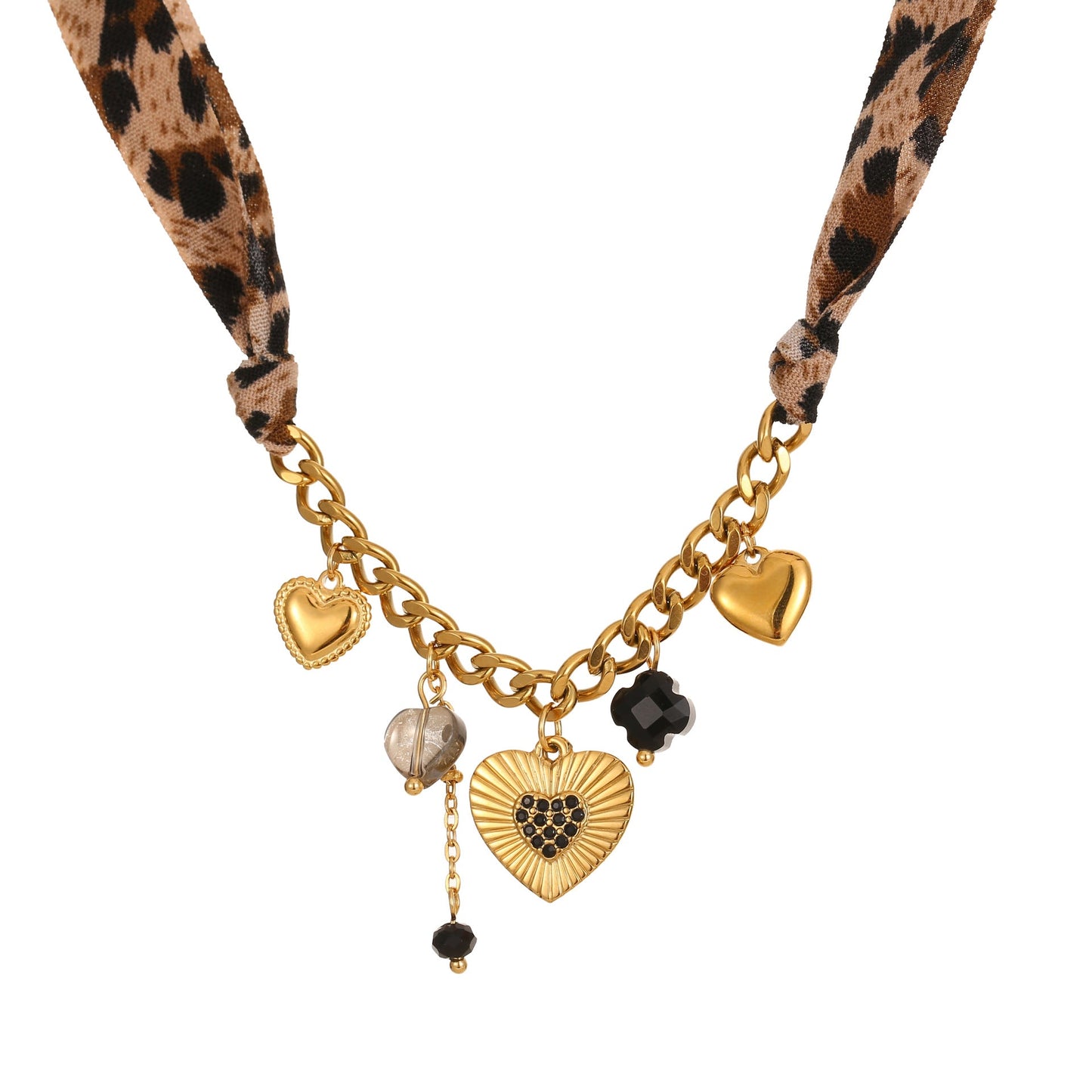Leopard Series Love Sun Pendant Stainless Steel Ornament LadyShow.Store