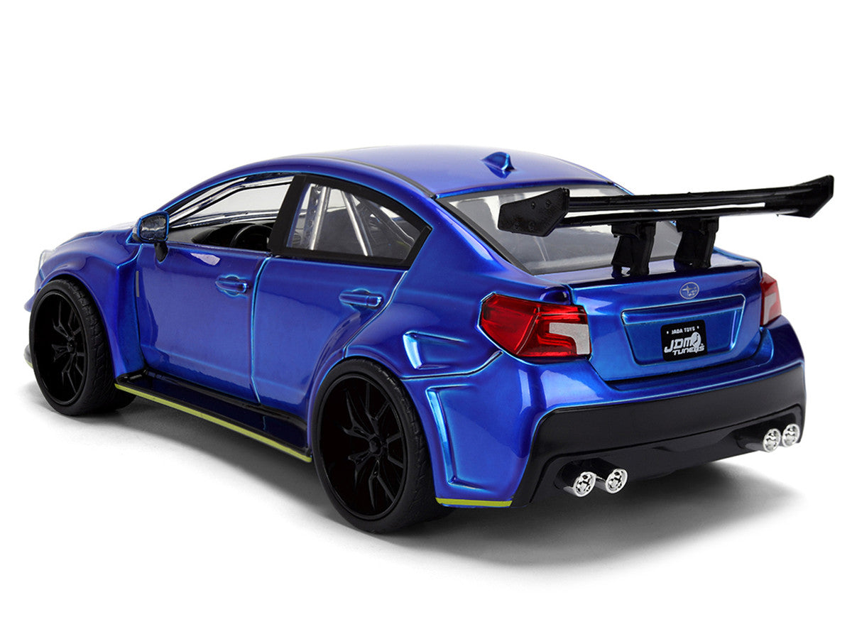 2016 Subaru WRX STI Widebody Blue Metallic "JDM Tuners" Series 1/24 Diecast Model Car by Jada LuxuryLifeWay Online Store