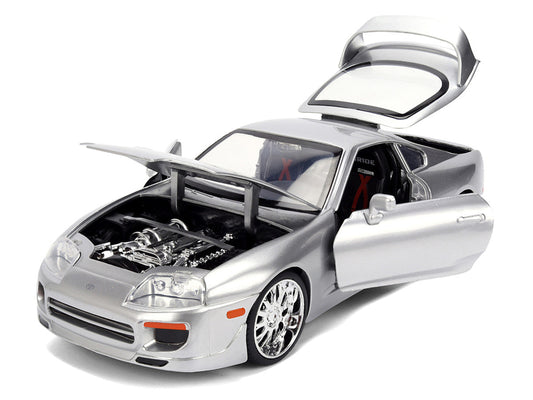 1995 Toyota Supra Silver Metallic "JDM Tuners" Series 1/24 Diecast Model Car by Jada LuxuryLifeWay Online Store