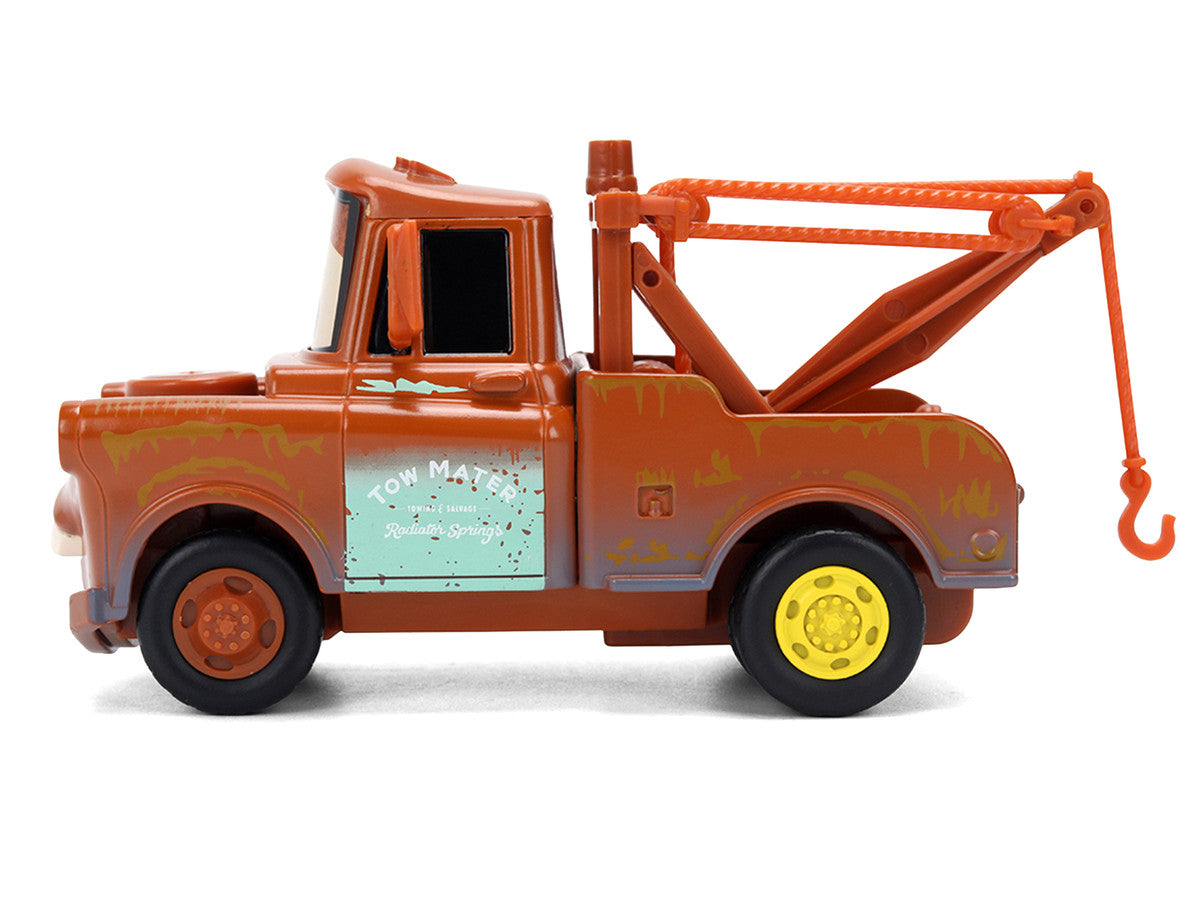 "Tow Mater" Tow Truck Brown (Rusted) "Cars" (2006) Movie "Hollywood Rides" Series 1/32 Diecast Model Car by Jada LuxuryLifeWay Online Store