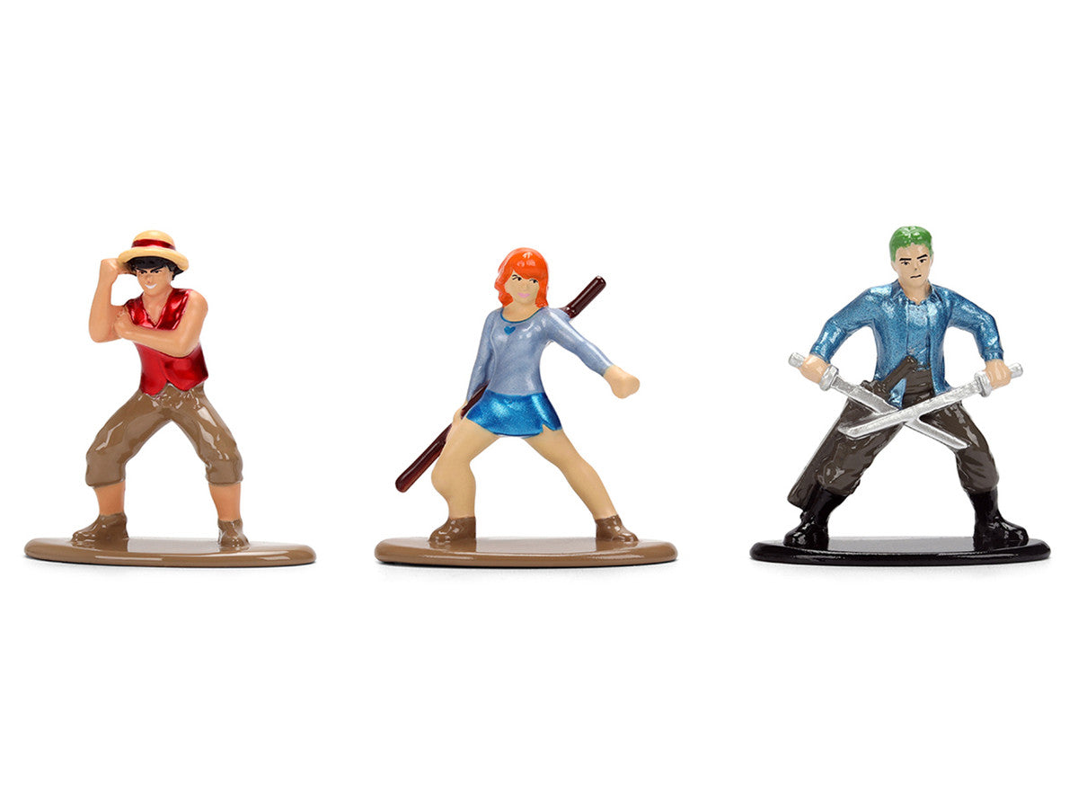 Set of 3 Diecast Figures "One Piece" (2023-Current) TV Series "Nano Metalfigs" Series Diecast Models by Jada LuxuryLifeWay Online Store