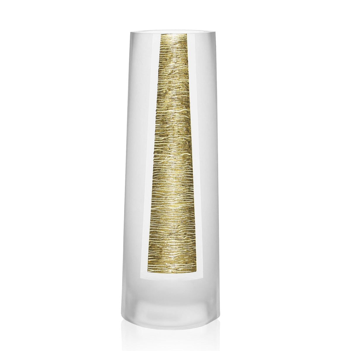 10.5 Mouth Blown Hand Decorated Standard Gold Vase LuxuryLifeWay Online Store