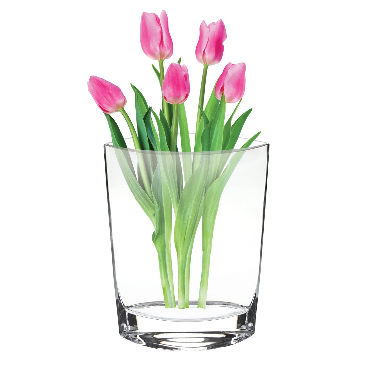 11 Mouth Blown Crystal European Made Pocket Shaped Vase LuxuryLifeWay Online Store