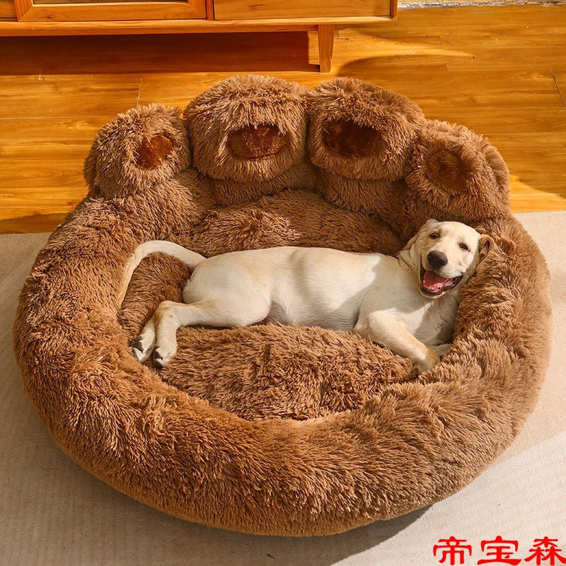 Kennel winter warm large dog Golden retriever bed Four seasons universal deep sleep cat kennel winter pet supplies LuxuryLifeWay Online Store