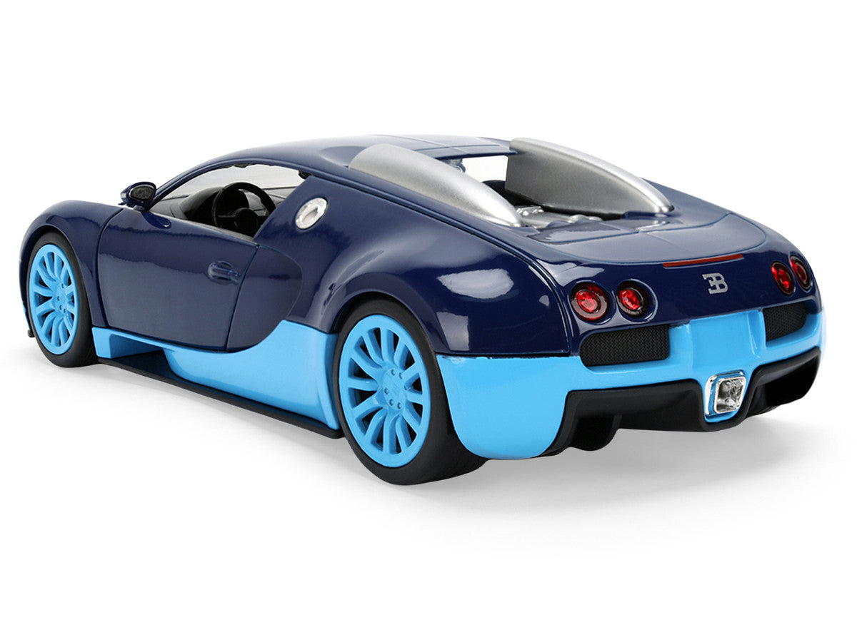 2011 Bugatti Veyron Dark Blue with Light Blue Accents "Hyper-Spec" Series 1/24 Diecast Model Car by Jada LuxuryLifeWay Online Store
