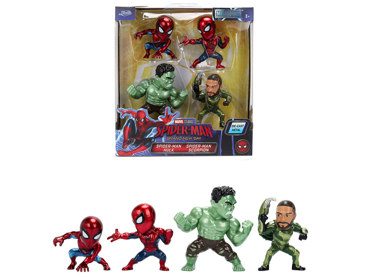 Set of 4 Diecast Figures "Spider-Man: Brand New Day" (2026) Movie "Metalfigs" Series Diecast models by Jada LuxuryLifeWay Online Store