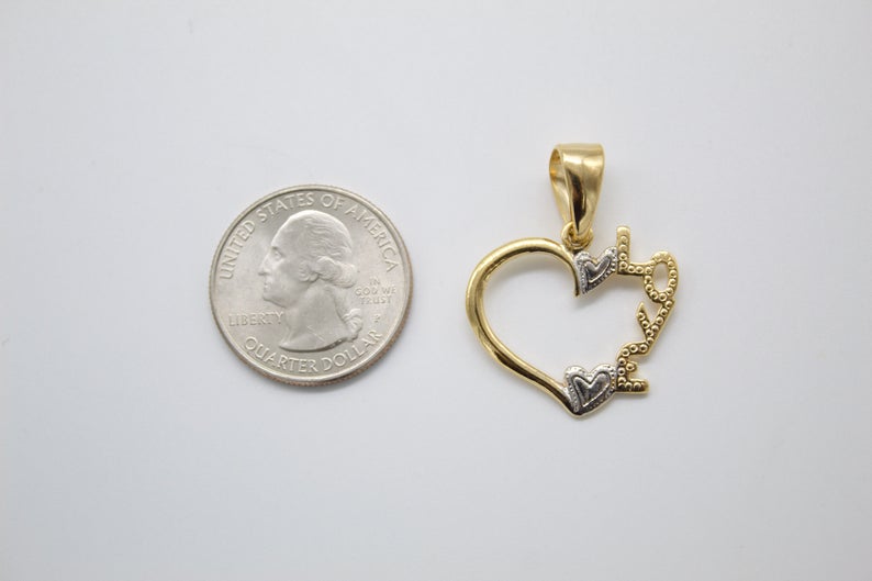 Gold Filled Heart Love LuxuryLifeWay Online Store