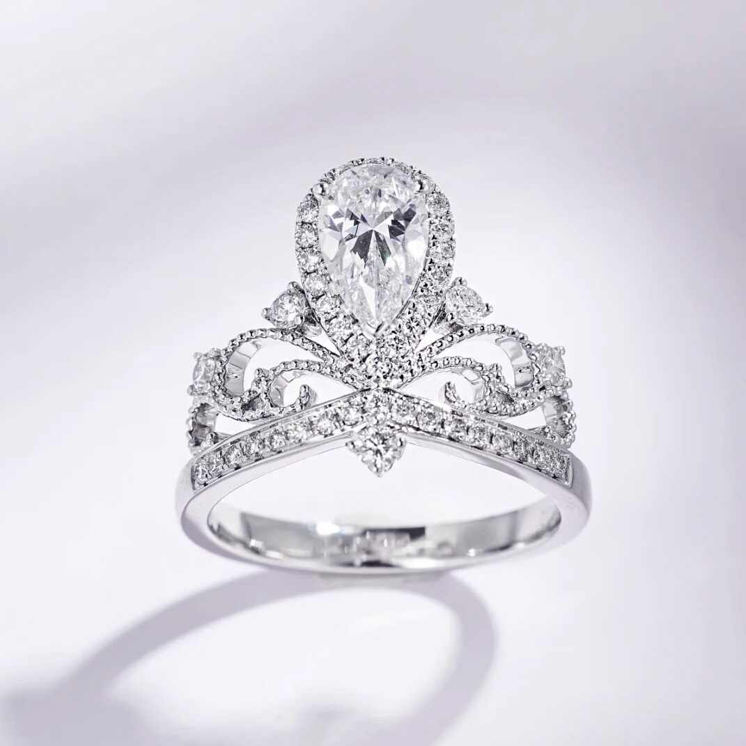 S925 Sterling Silver Moissanite Ring LadyShow.Store