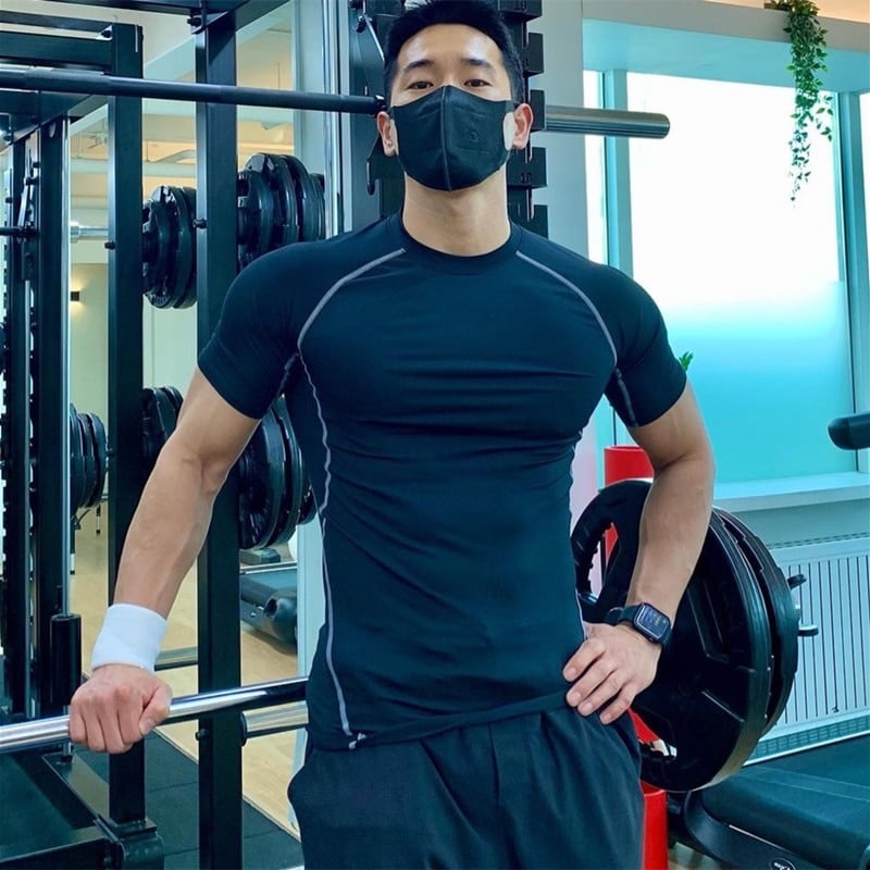 Men's Short Sleeve Personal Trainer Overalls Pi-Mart