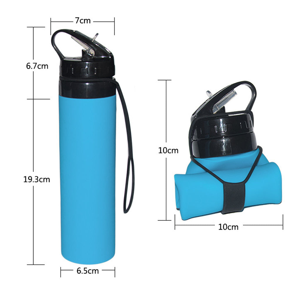 Silicone Sports Water Bottle for Outdoor Activities LadyShow.Store