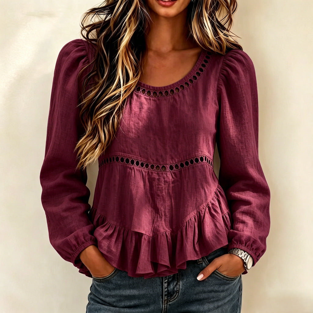 Irregular Womens Shirt Casual Womens Top NorixaFashion.com
