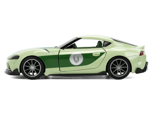 2020 Toyota GR Supra "Grogu" Livery Light Green with Green Graphics and Hood "Star Wars" Franchise "Hollywood Rides" Series 1/32 Diecast Model Car by Jada LuxuryLifeWay Online Store