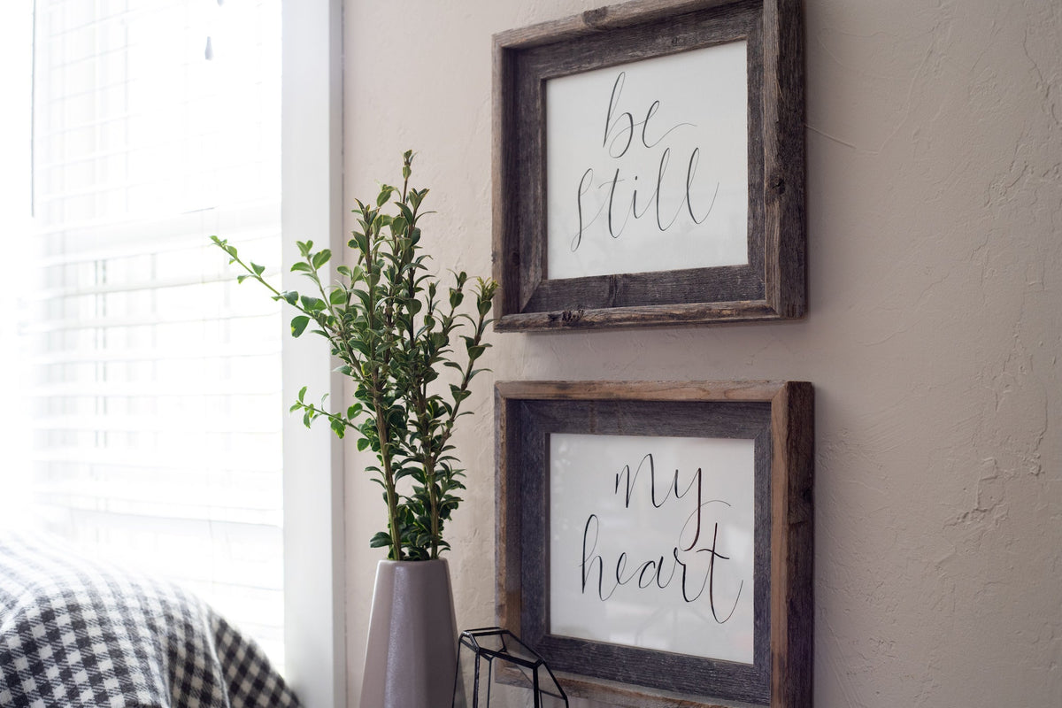 20X30 Natural Weathered Grey Picture Frame With Plexiglass Holder LuxuryLifeWay Online Store