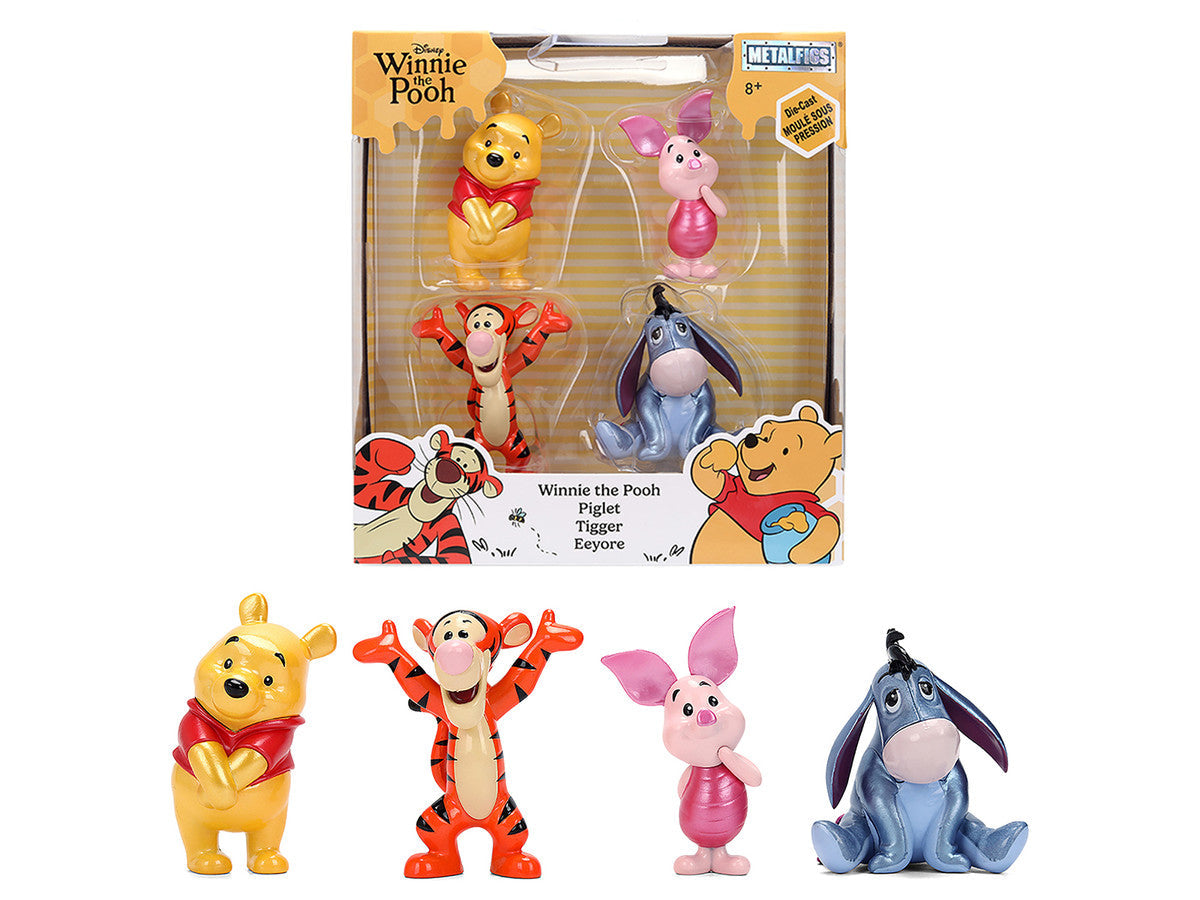 Set of 4 Diecast Figures "Winnie the Pooh" Franchise "Metalfigs" Series Diecast Models by Jada LuxuryLifeWay Online Store