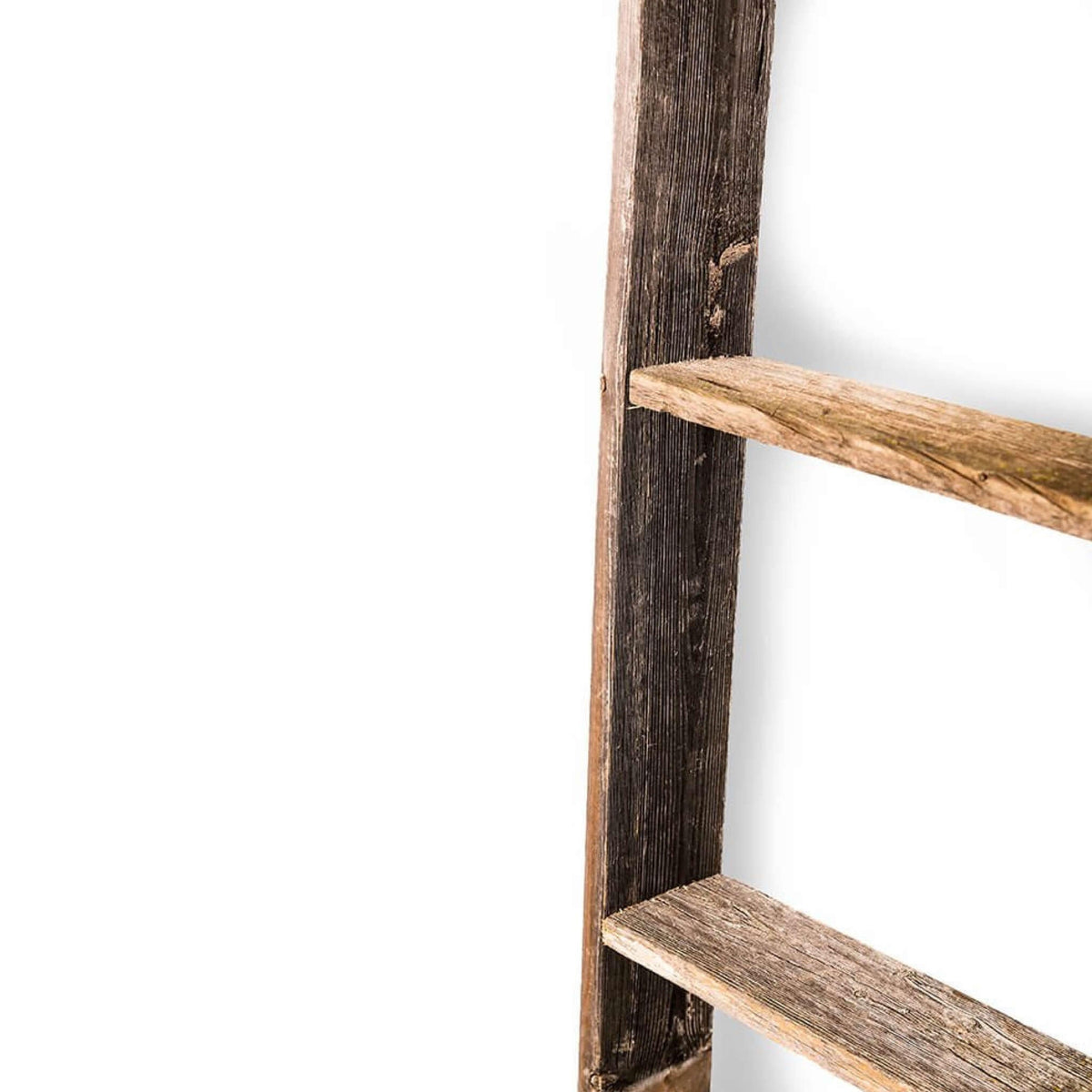 4 Step Rustic Black Wood Ladder Shelf LuxuryLifeWay Online Store