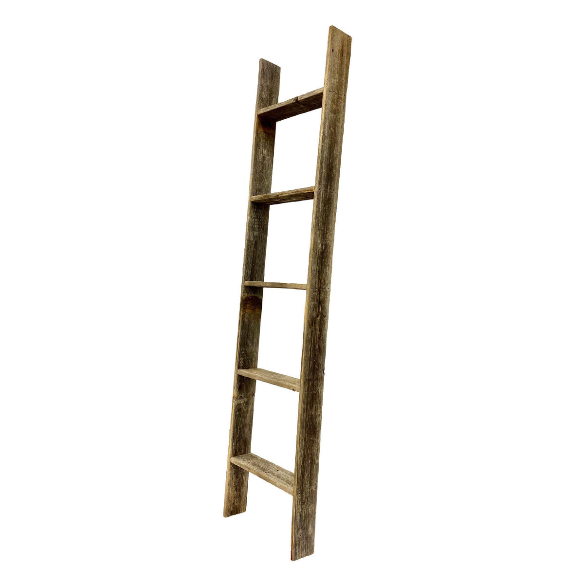 4 Step Rustic Weathered Grey Wood Ladder Shelf LuxuryLifeWay Online Store
