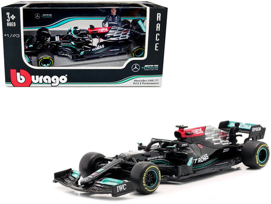 Mercedes-AMG F1 W12 E Performance #77 Valterri Bottas F1 Formula One (2021) 1/43 Diecast Model Car by Bburago LuxuryLifeWay Online Store