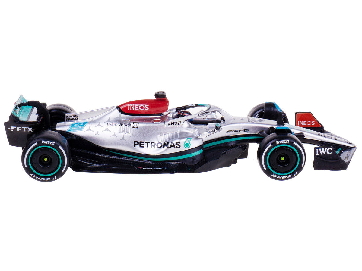 Mercedes-AMG F1 W13 E Performance #63 George Russell "F1 Formula One World Championship" (2022) with Display Case 1/43 Diecast Model Car by Bburago LuxuryLifeWay Online Store