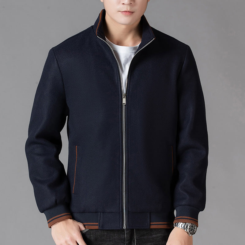 Autumn Clothing Coat Men's Woolen Fleece Jacket Top Best YouTube Store
